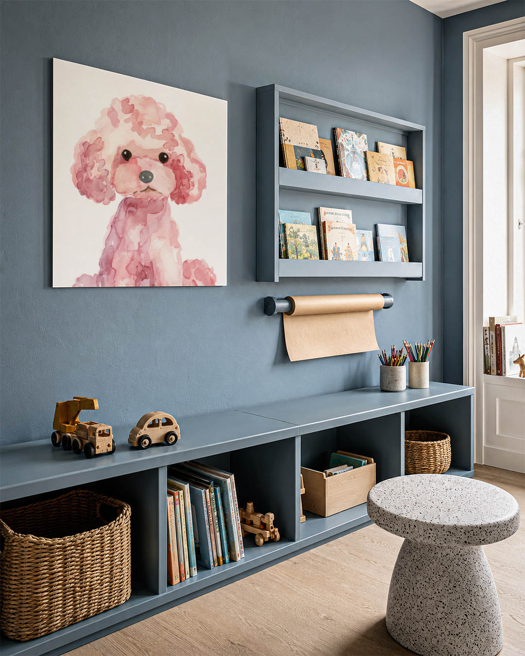 Speelse hond illustratie Kunstwerk