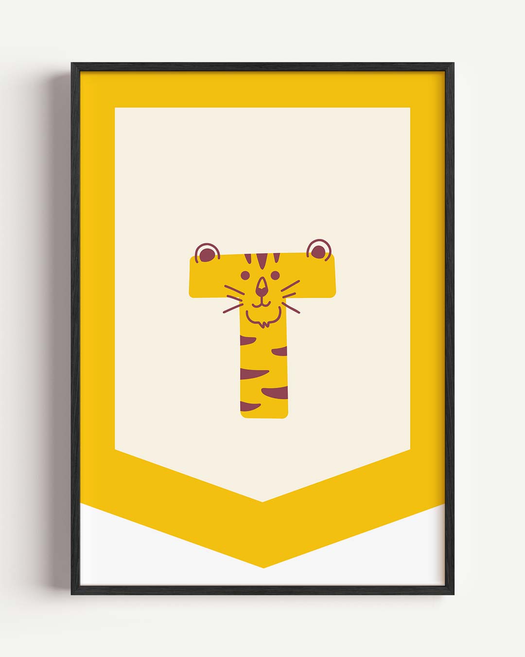 Speelse Tijger Letterposter