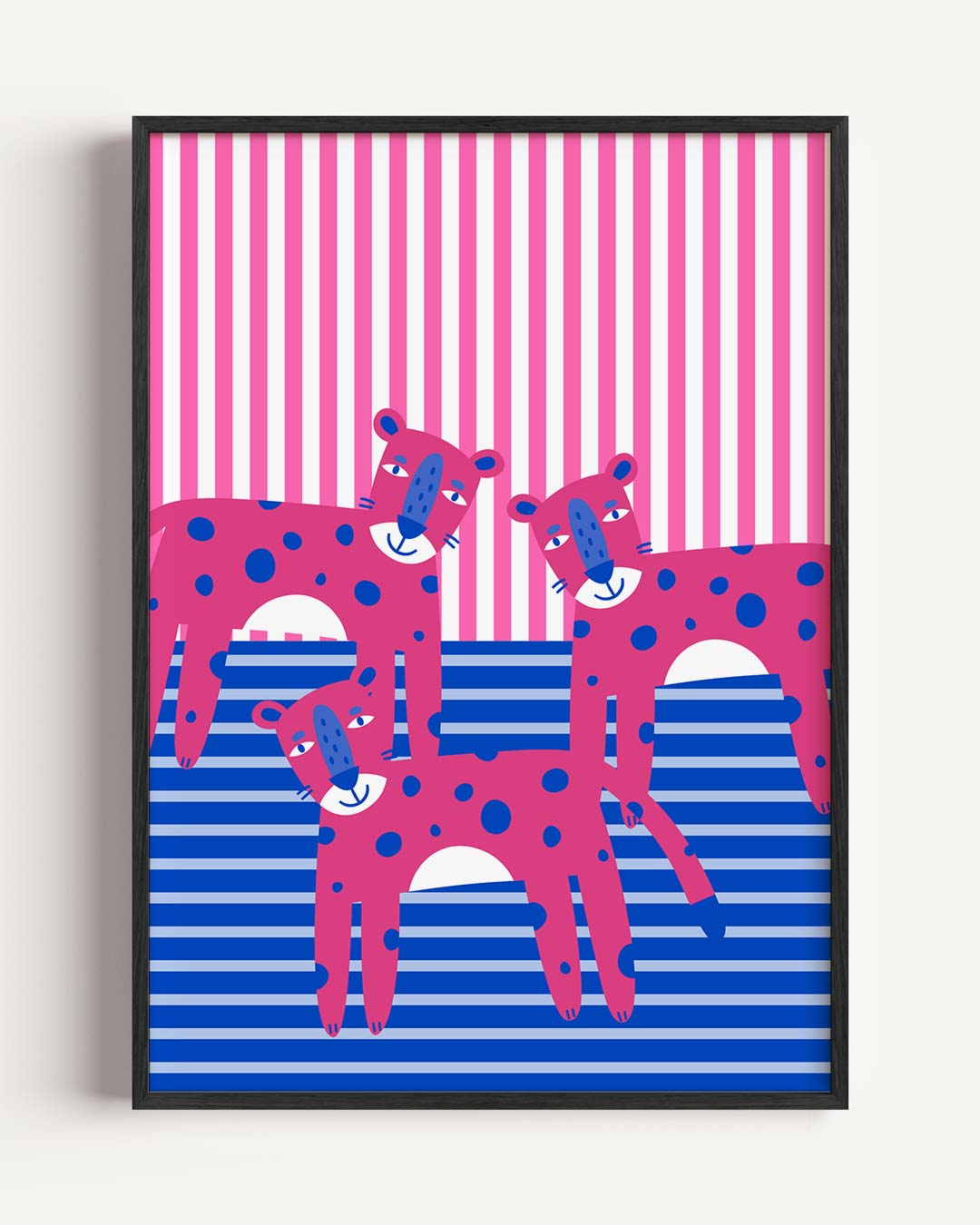 Speelse Luipaarden Poster