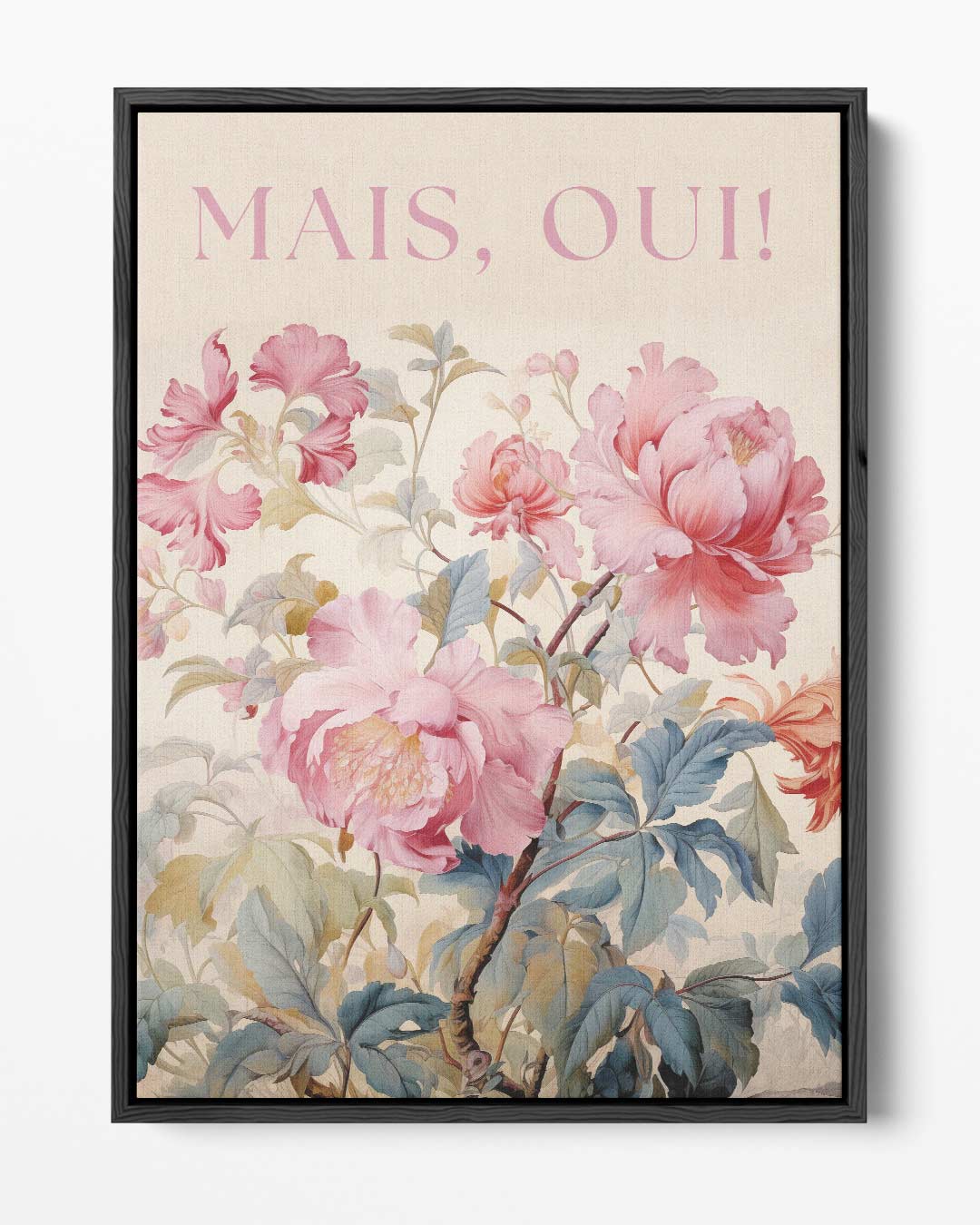 Mais, Oui! - Bloemenpracht in Pastel Kunstwerk-canvas-dibond-plexiglas-wanddecoratie-WallArtistic
