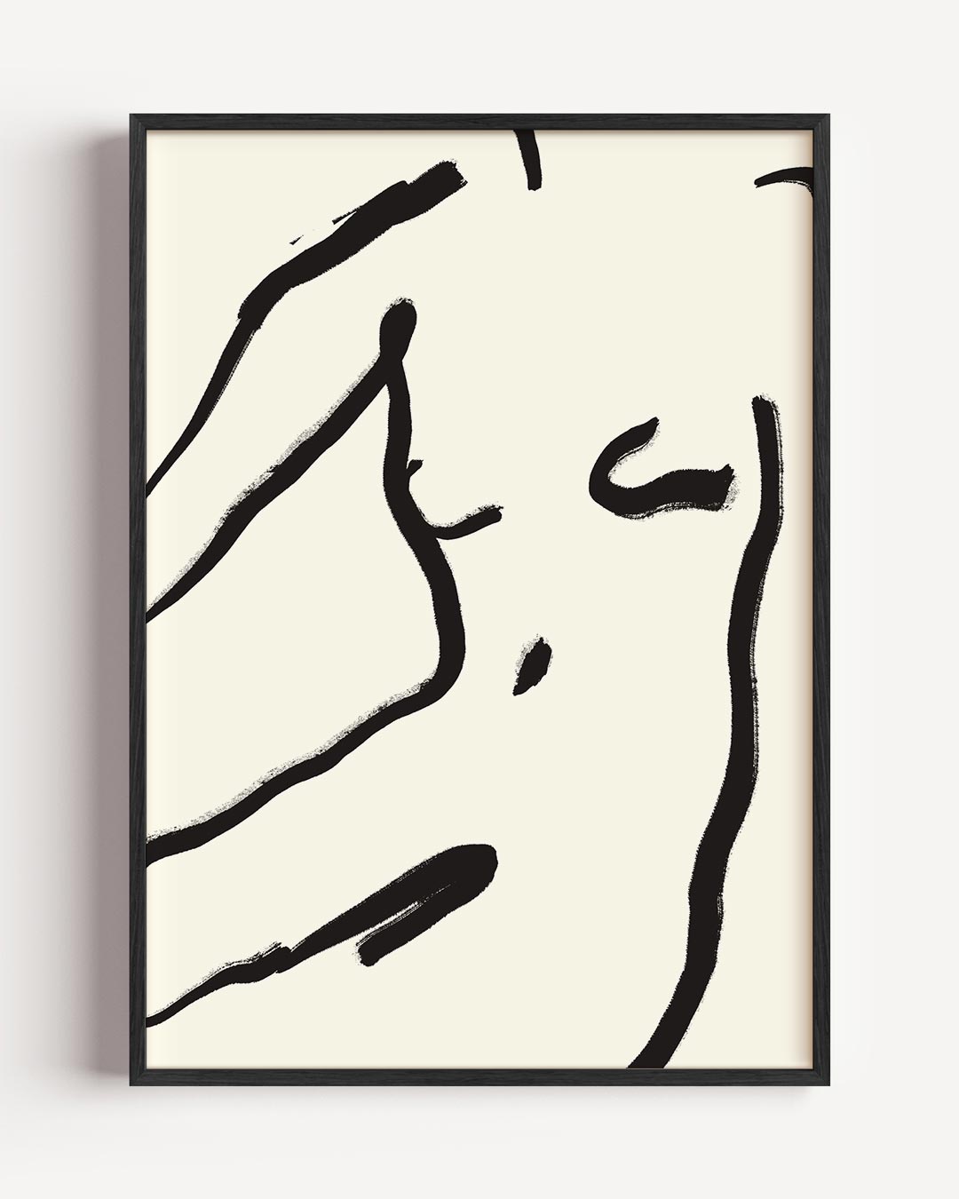 Minimalistische Abstracte Lijntekening Poster-WallArtistic