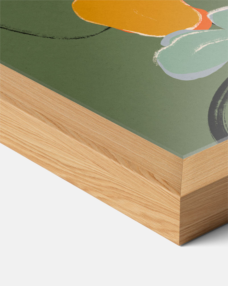 Bloemenpracht op Canvas Poster-WallArtistic