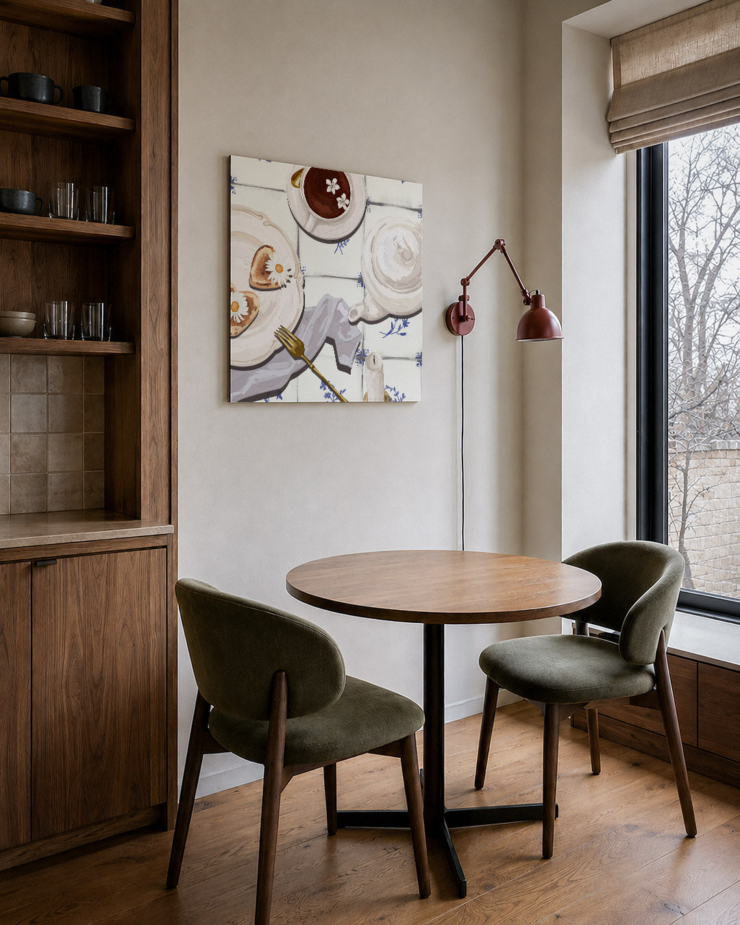 Ontbijt illustratie Kunstwerk