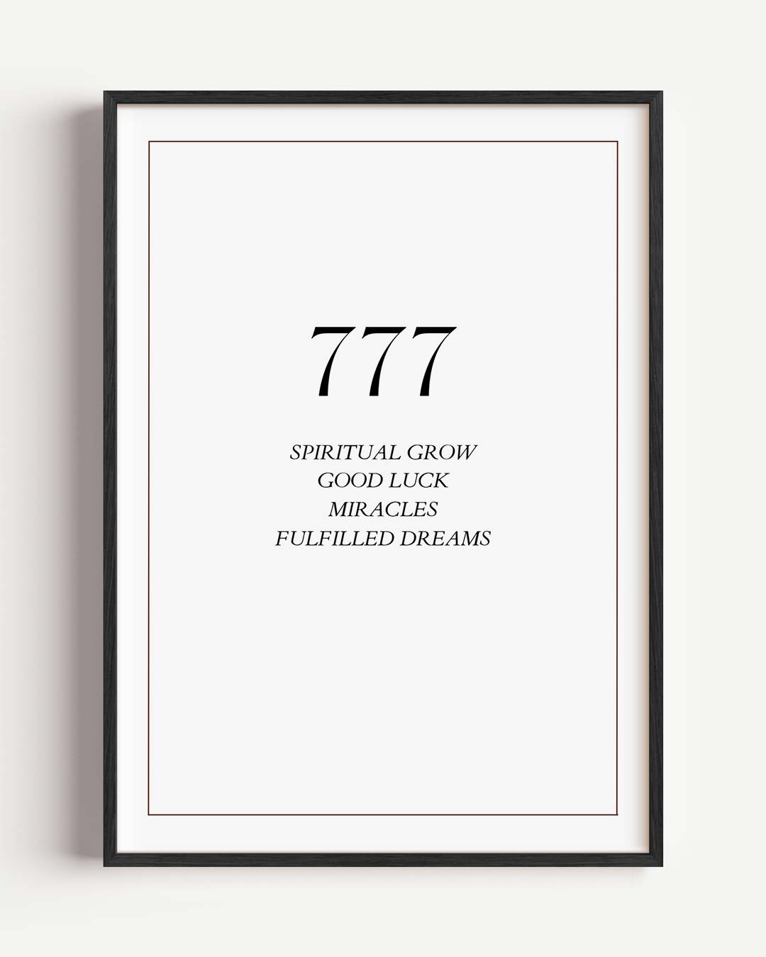 Inspirerende 777 Poster