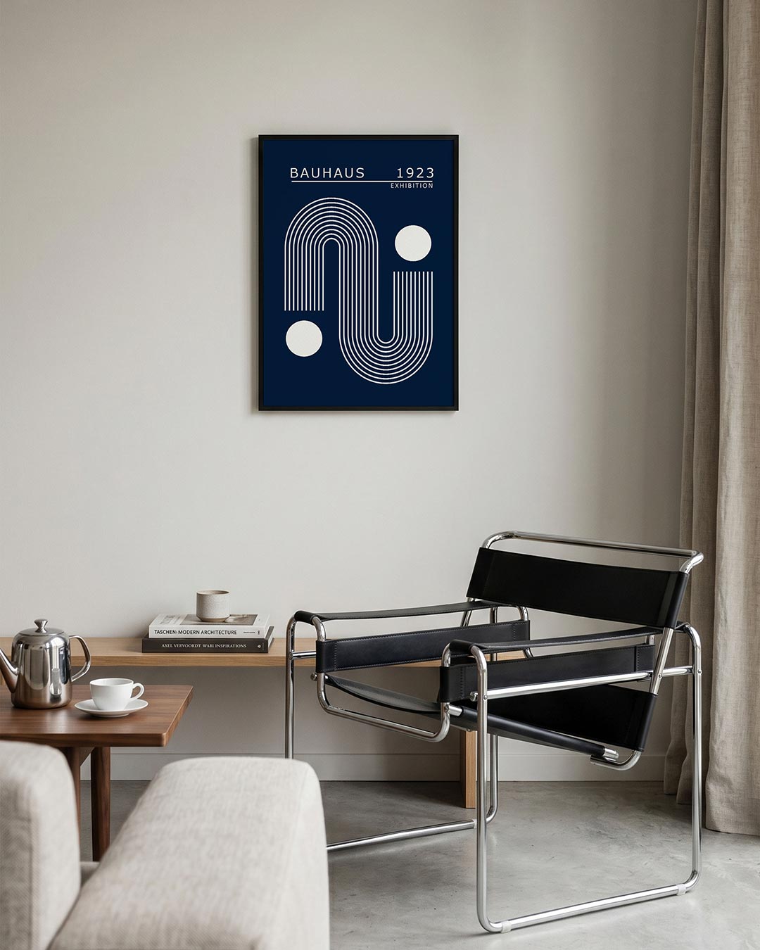 Lijnen en cirkelvormen Poster