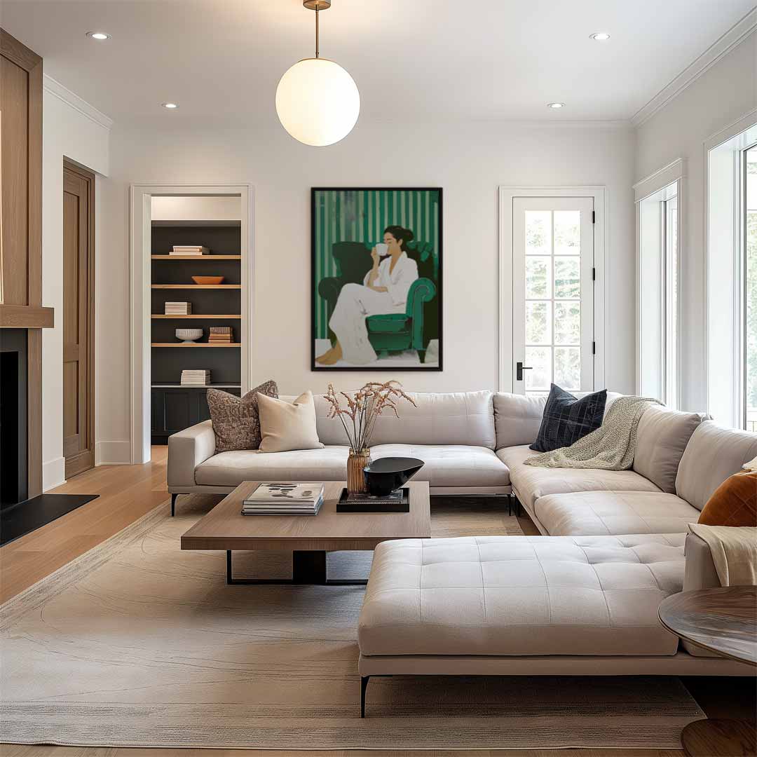 Ontspannen Ochtendmoment Kunstwerk-canvas-dibond-plexiglas-wanddecoratie-WallArtistic