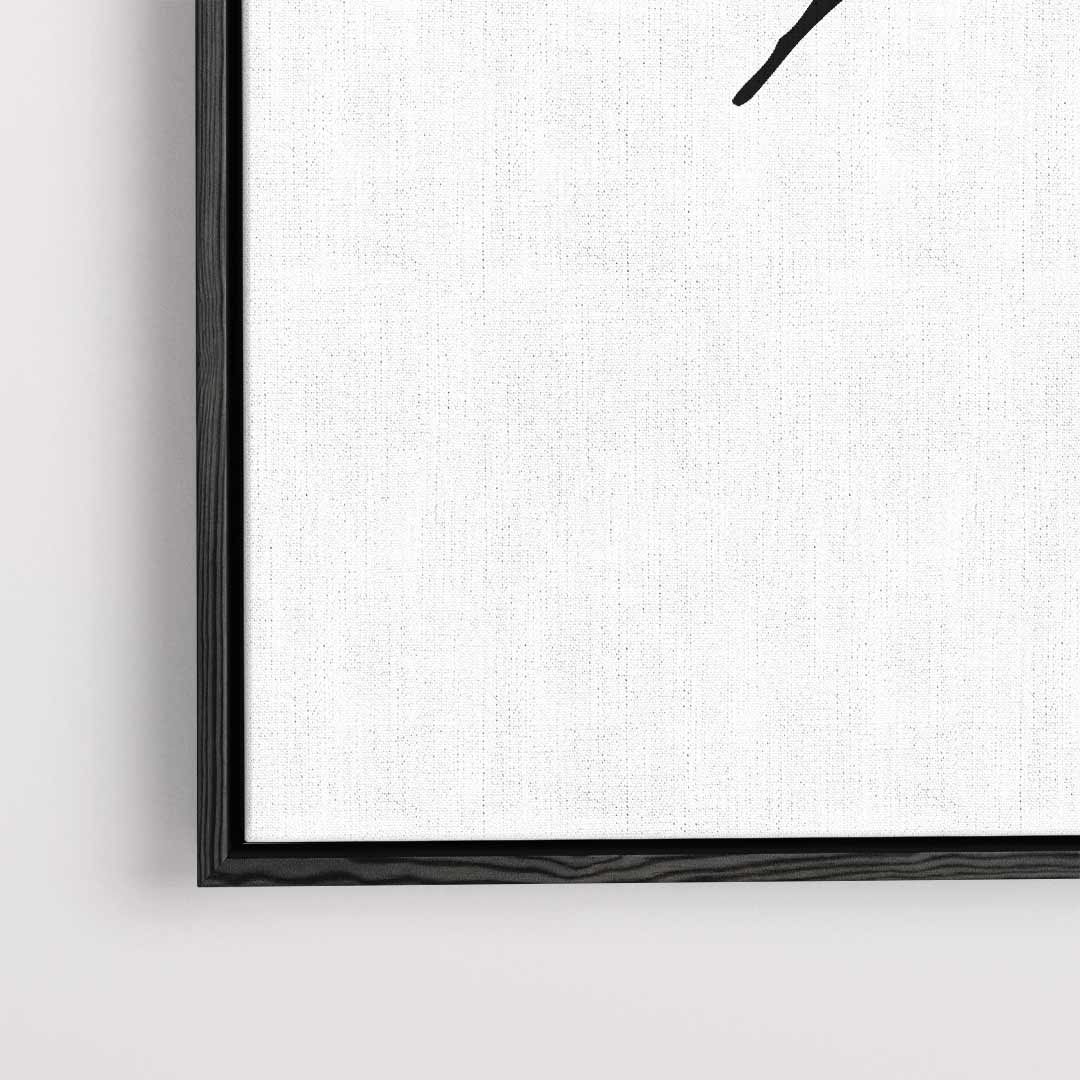 Chaotische Zwart-Witte Compositie Kunstwerk-canvas-dibond-plexiglas-wanddecoratie-WallArtistic