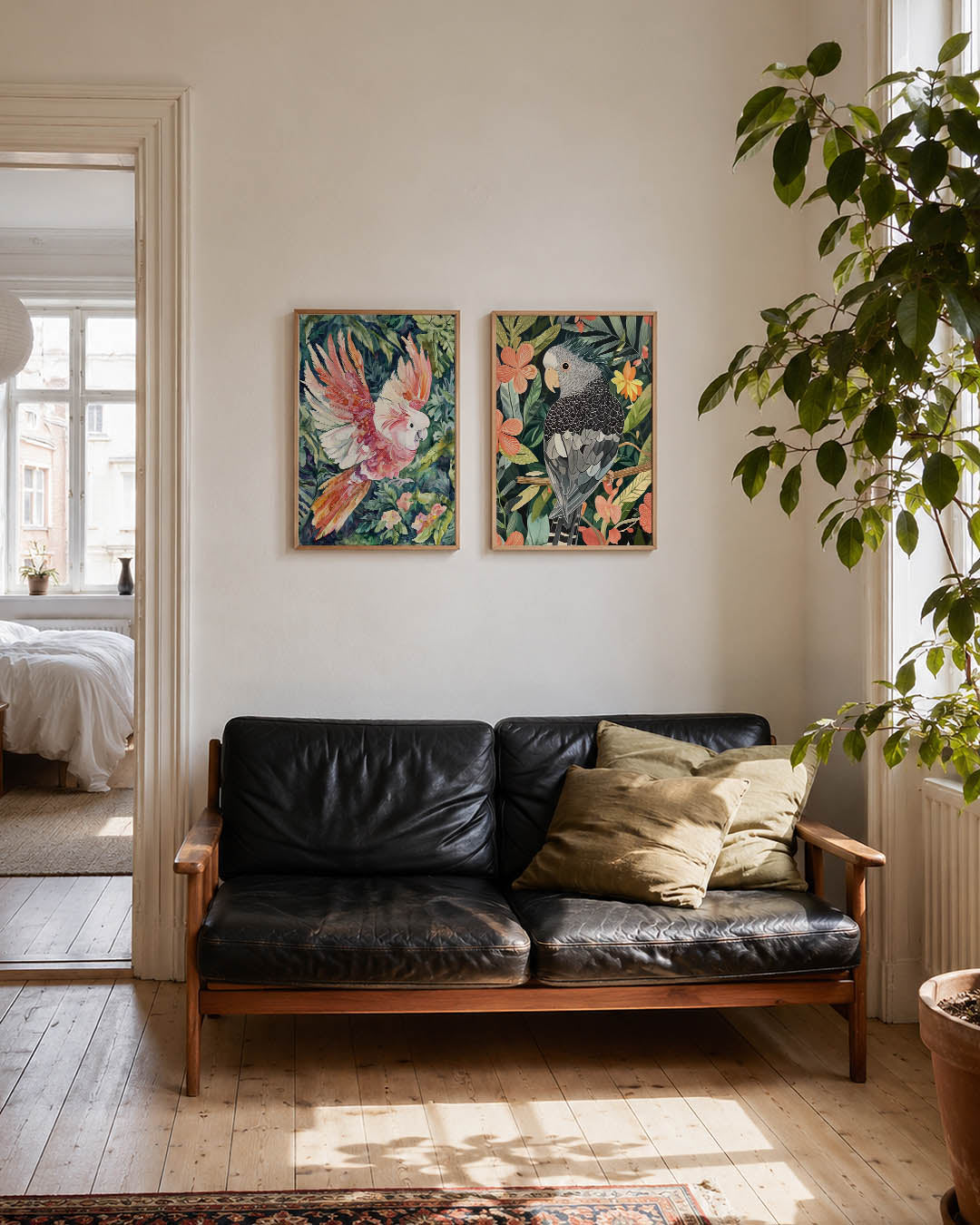 Vleugels en bladeren Posterset