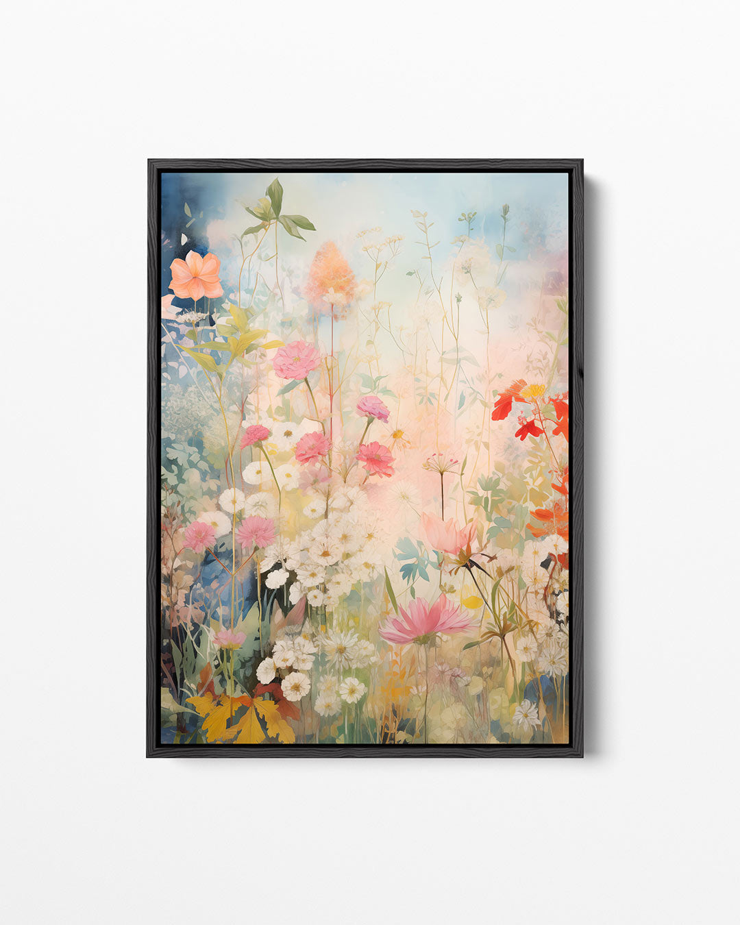 Bloemenpracht in pastel Kunstwerk