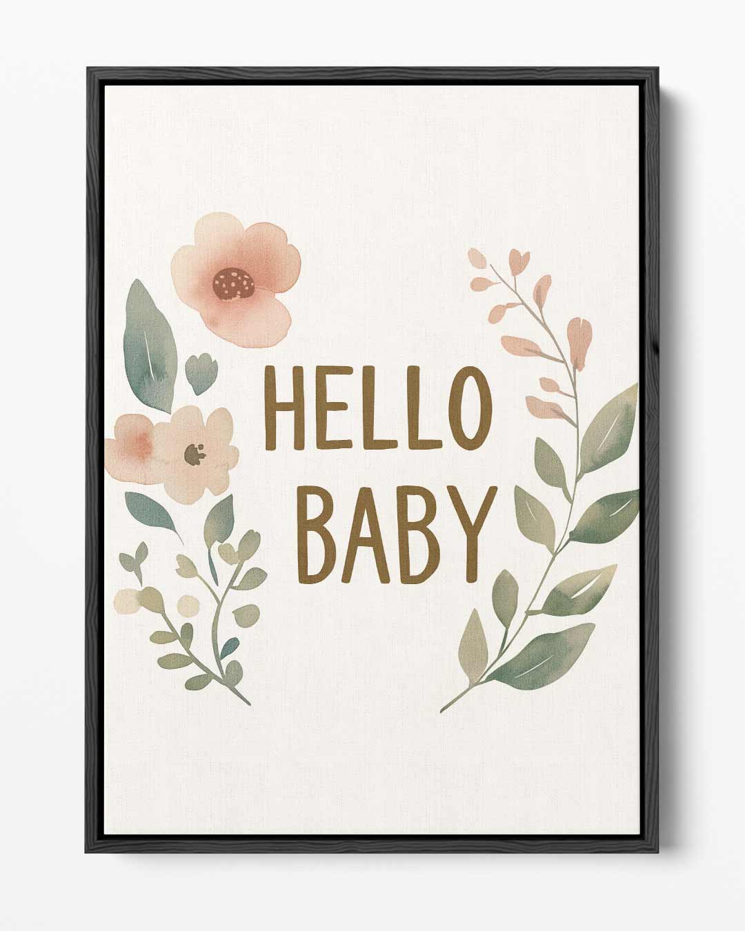 Hello Baby Bloemenprint Kunstwerk-canvas-dibond-plexiglas-wanddecoratie-WallArtistic