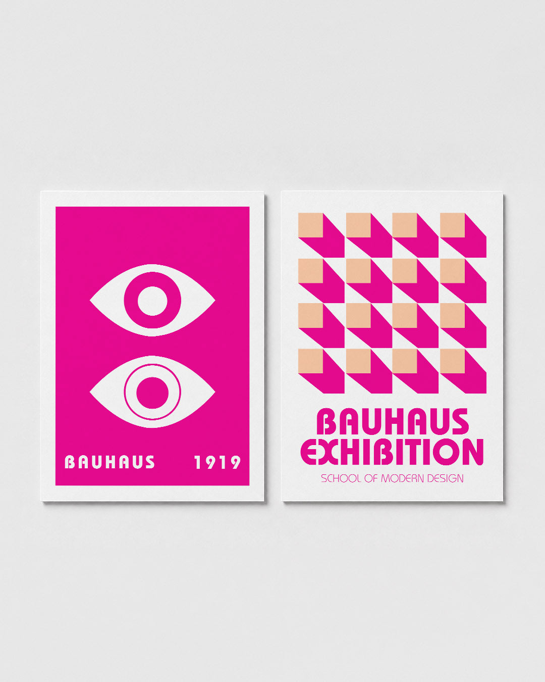 Oogvormen en contrast Posterset