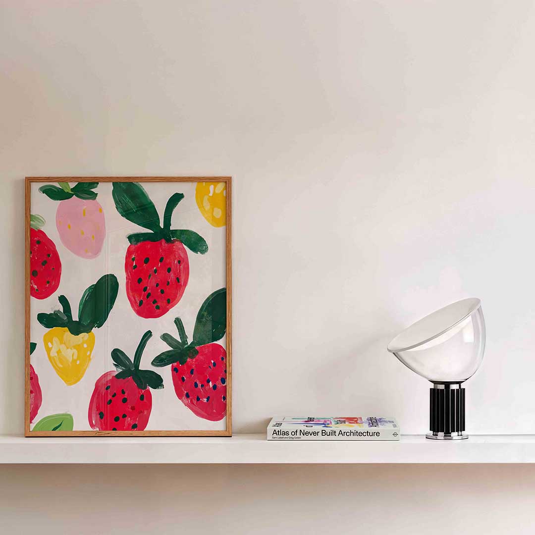 Aardbeien en fruit Poster