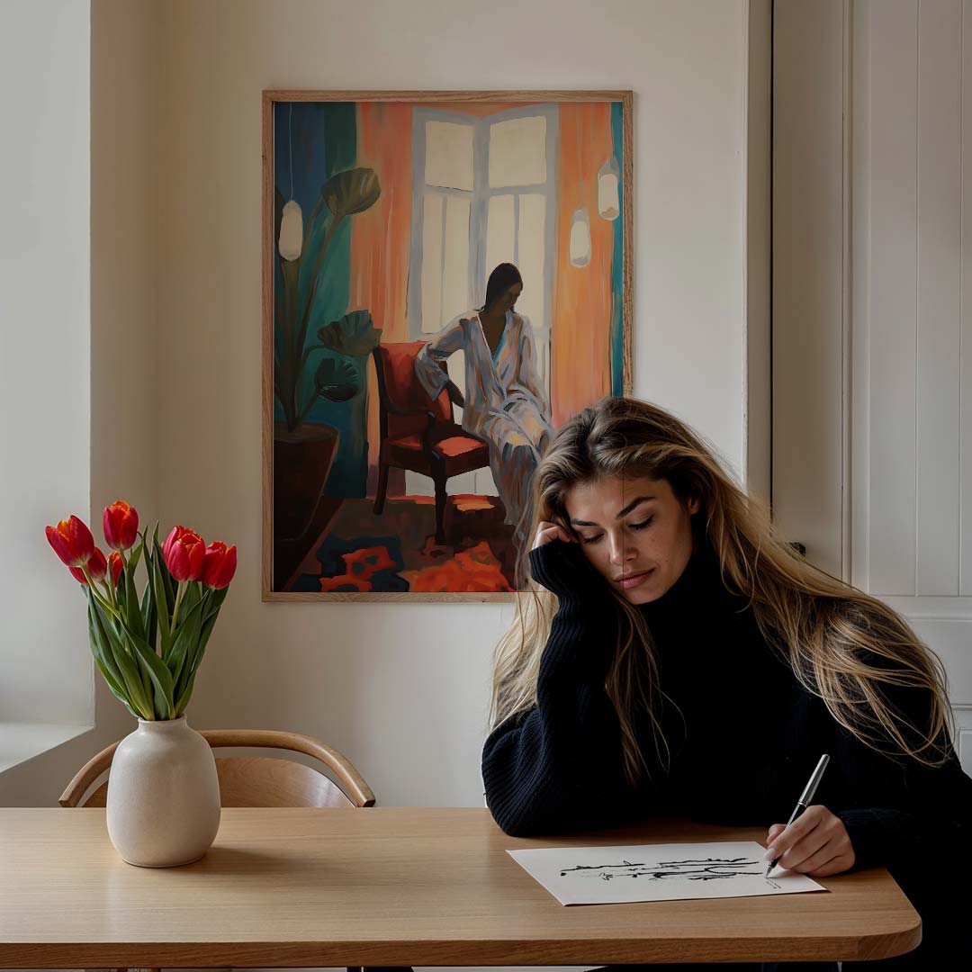 Verfijnde Stille Momenten Poster-WallArtistic