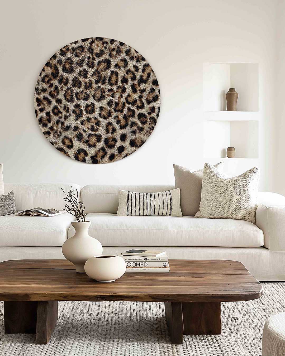 Luipaardprint Muurcirkel