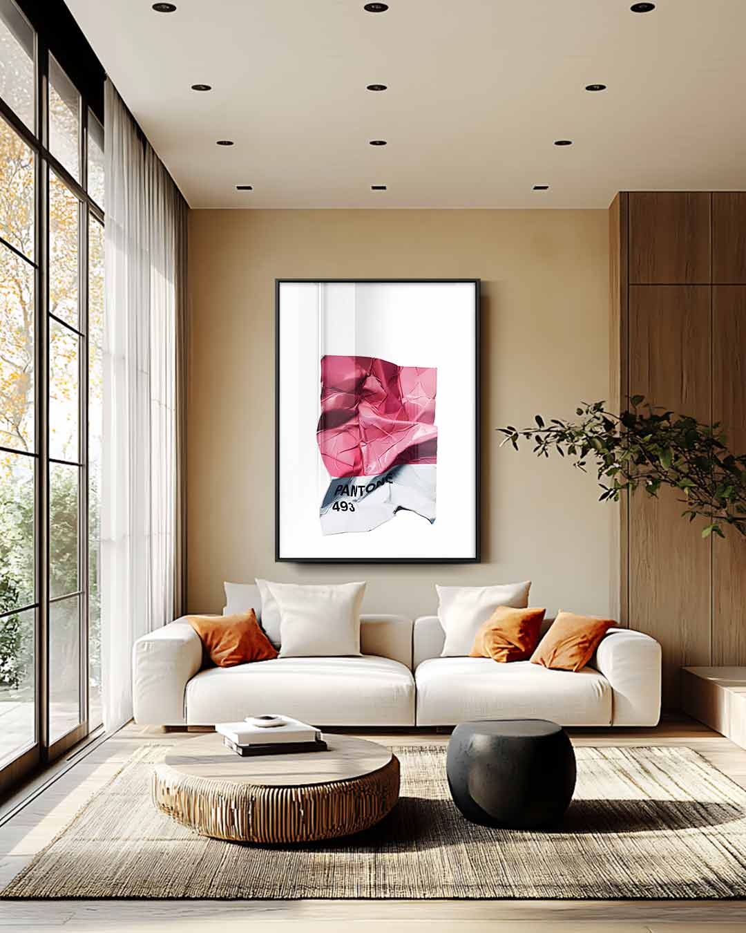 Crushed Pantone Art Kunstwerk-canvas-dibond-plexiglas-wanddecoratie-WallArtistic