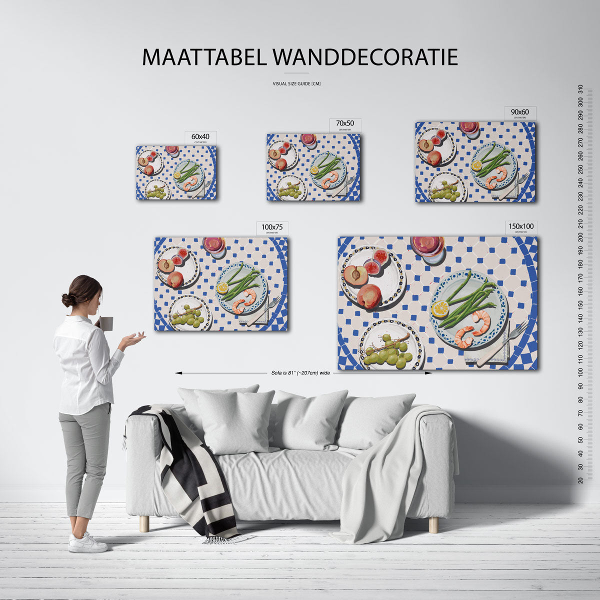 Eettafel compositie Kunstwerk