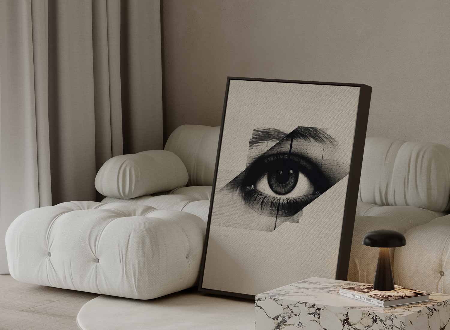 Oog van Mysterie Kunstwerk-canvas-dibond-plexiglas-wanddecoratie-WallArtistic