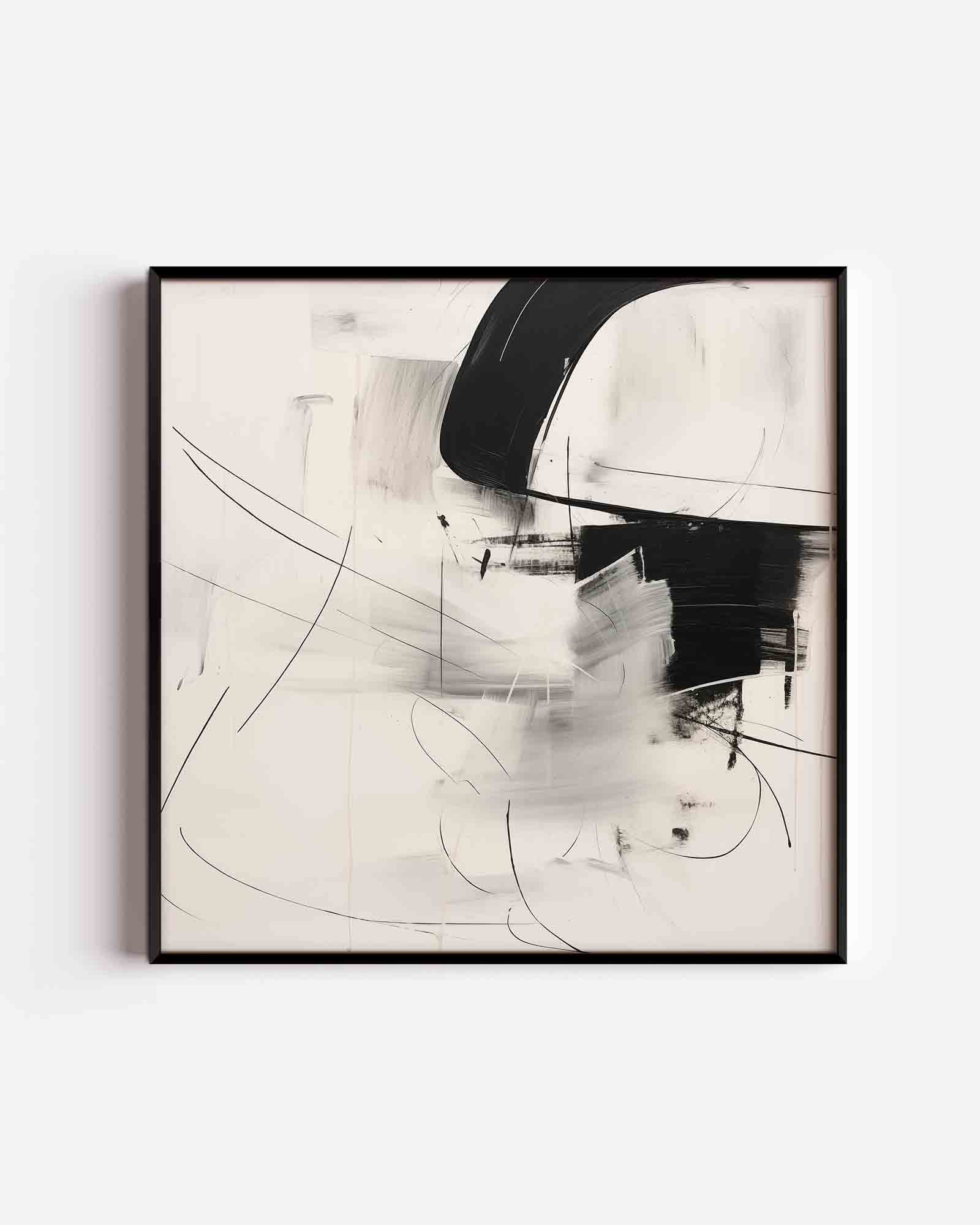 Abstracte lijnen en vormen Poster
