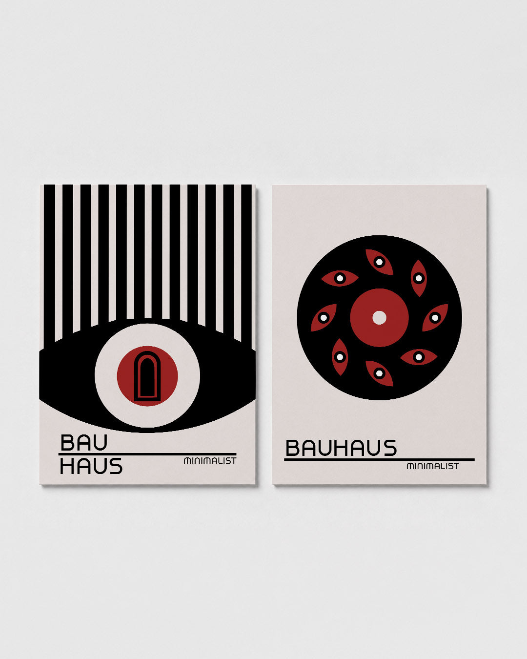 Lijnen en cirkel Posterset