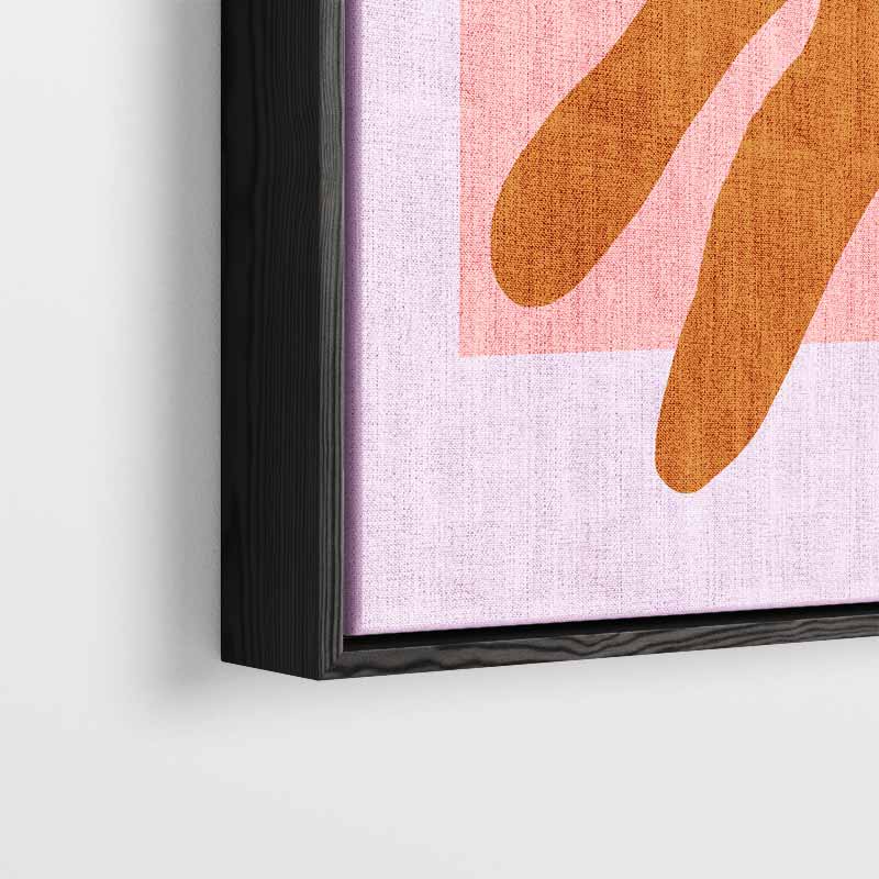 Abstracte Terracotta Vormen Kunstwerk-canvas-dibond-plexiglas-wanddecoratie-WallArtistic