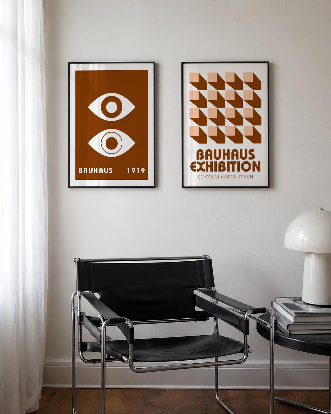 Oogvormen en lijnen Posterset