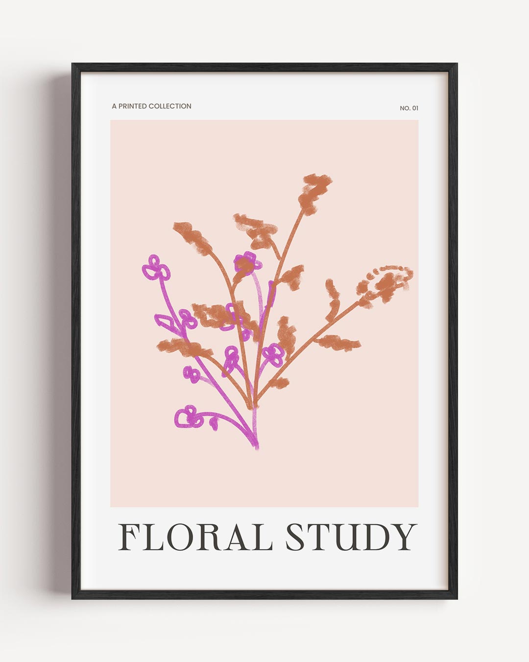 Elegante Bloemenstudie Poster-WallArtistic