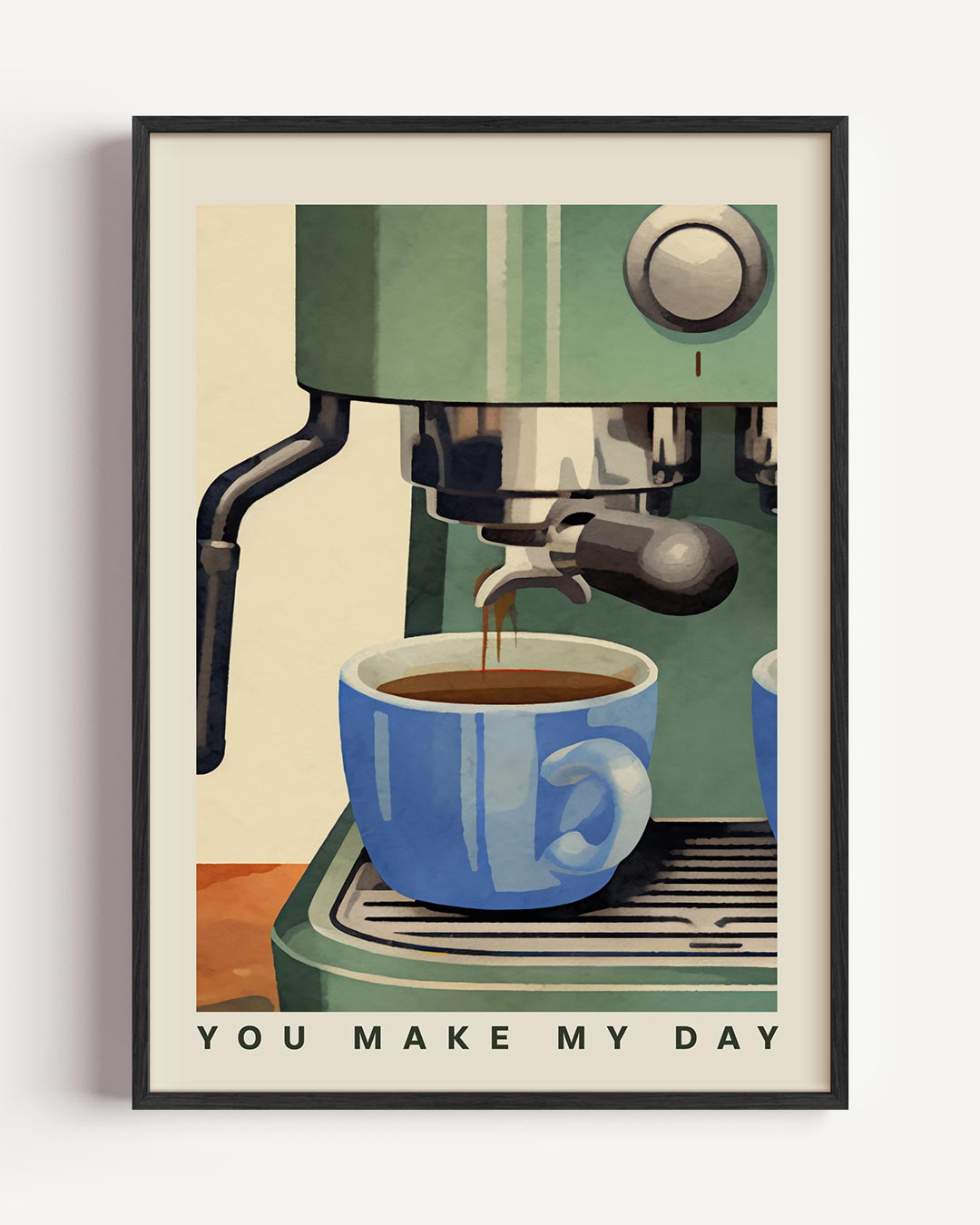 Start je dag koffiepracht Poster-WallArtistic