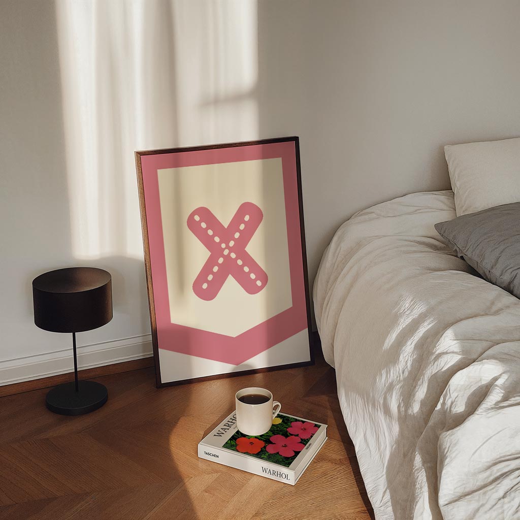 Stijlvolle Roze Abstracte Poster
