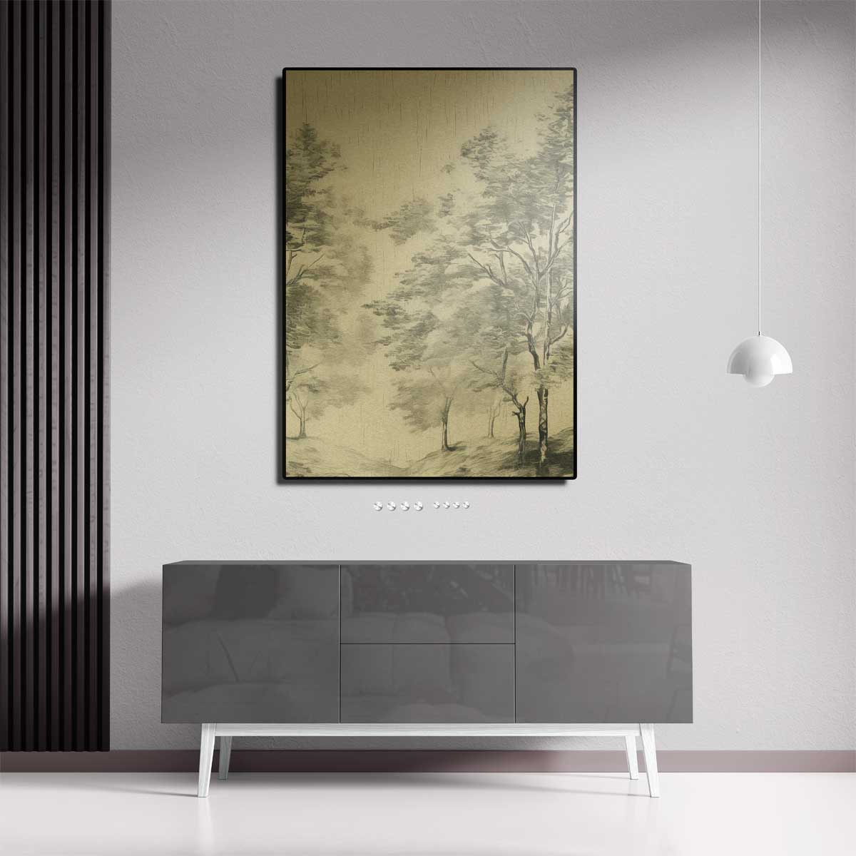 Serene Boslandschap Kunstwerk-canvas-dibond-plexiglas-wanddecoratie-WallArtistic
