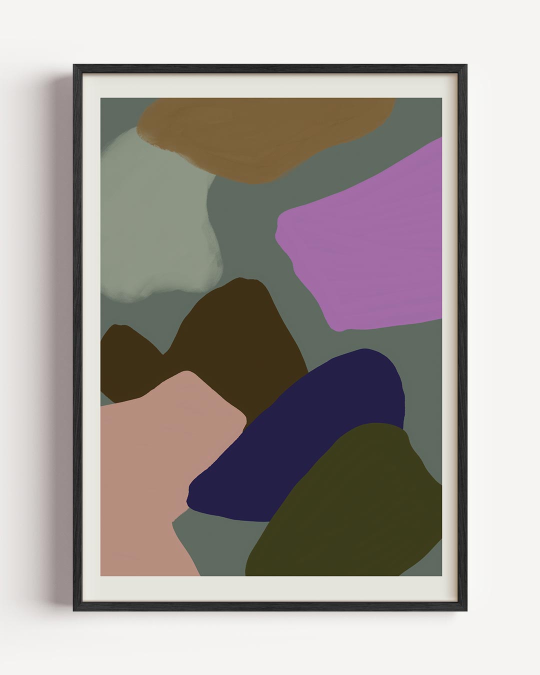 Kleurrijke Abstracte Vormen Poster-WallArtistic