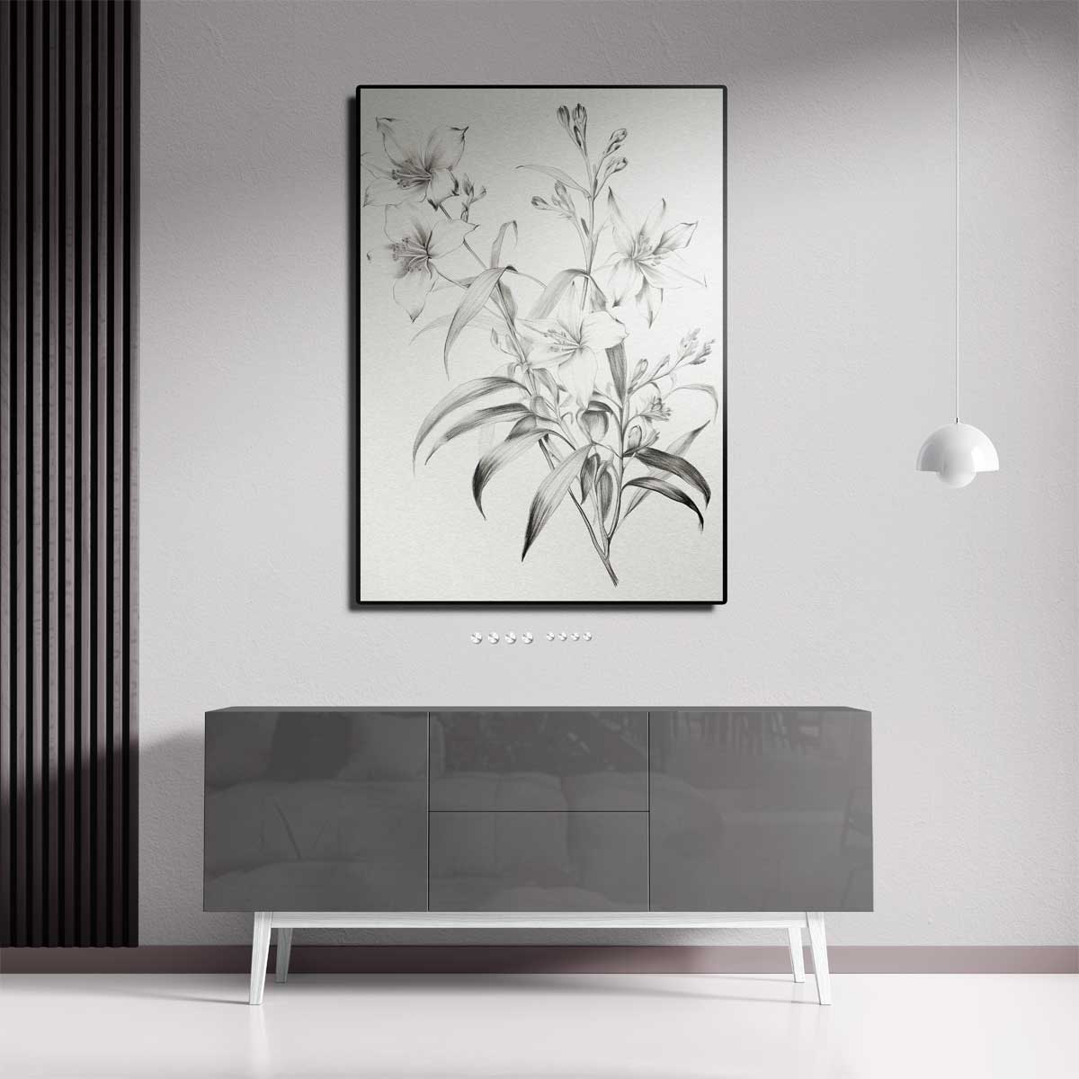 Elegante Bloemschildering Kunstwerk-canvas-dibond-plexiglas-wanddecoratie-WallArtistic