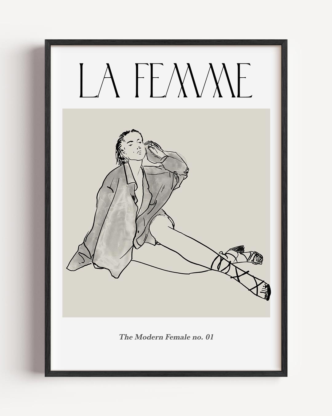La Femme Stijlvolle Poster-WallArtistic