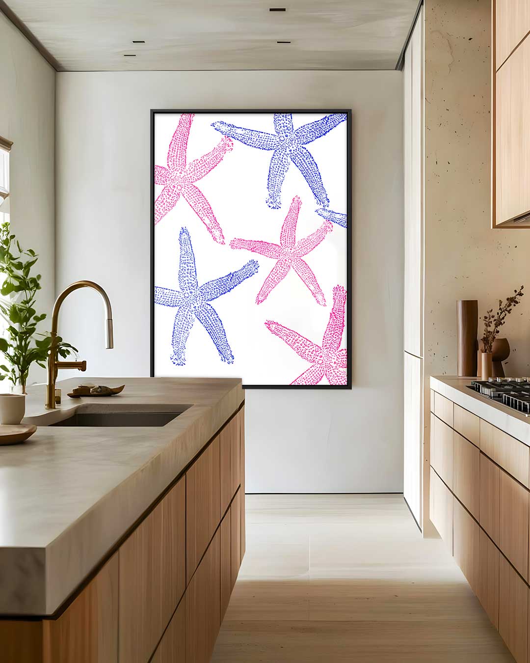 Zeesterrenfeest Kunstwerk-canvas-dibond-plexiglas-wanddecoratie-WallArtistic