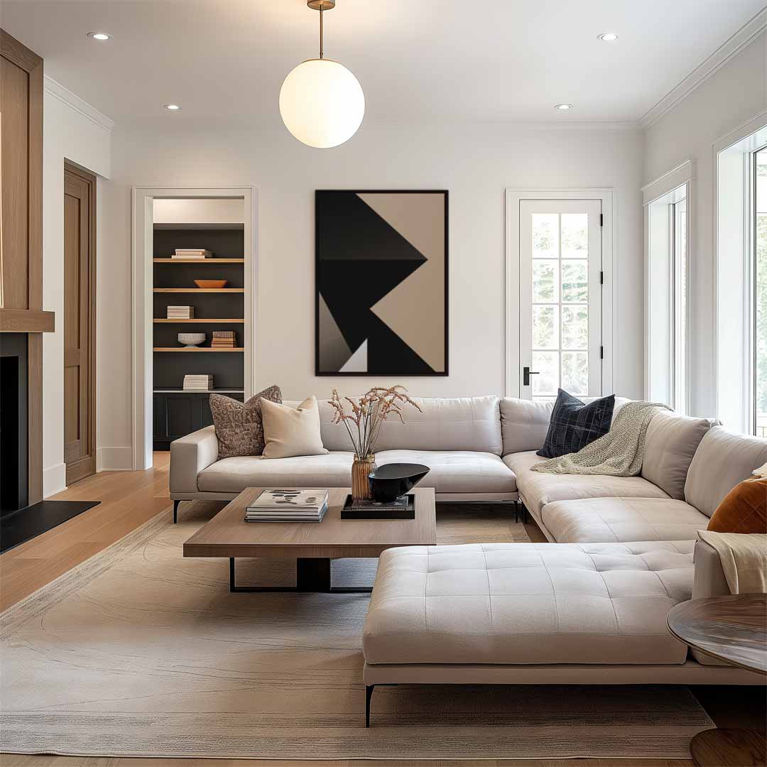 Moderne Schaduwspelen Kunstwerk-canvas-dibond-plexiglas-wanddecoratie-WallArtistic