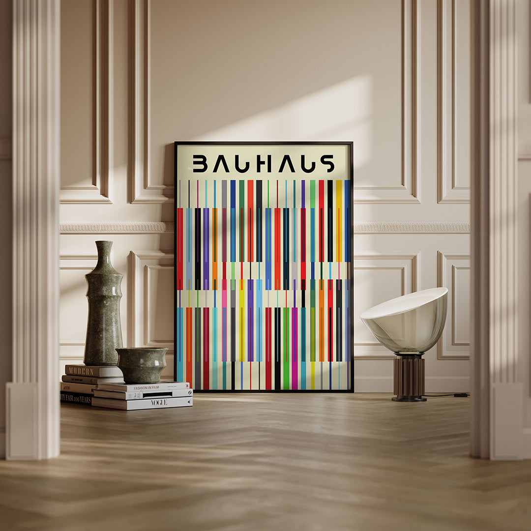 Kleurrijke lijnen Poster
