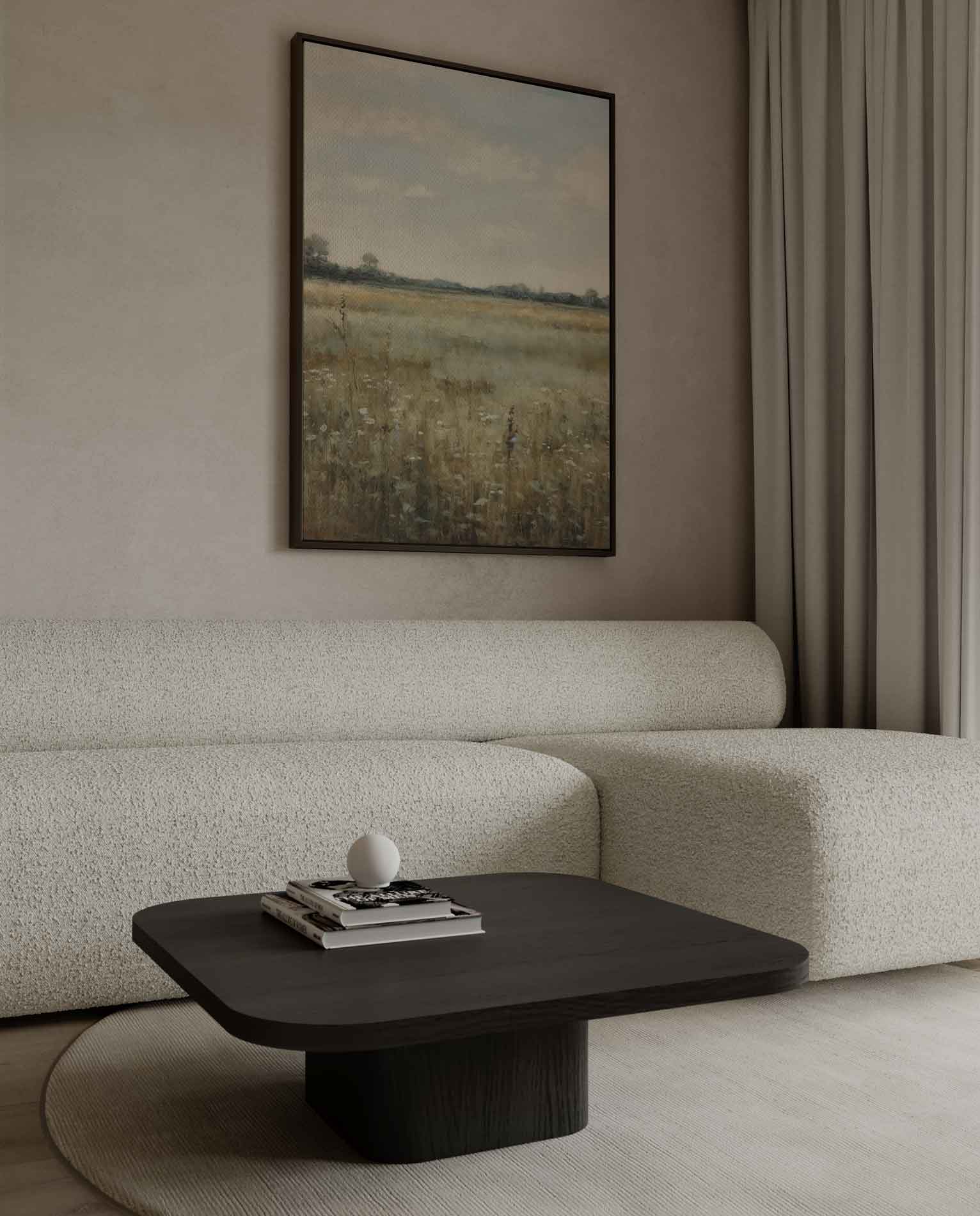 Zomers Veldlandschap Kunstwerk-canvas-dibond-plexiglas-wanddecoratie-WallArtistic