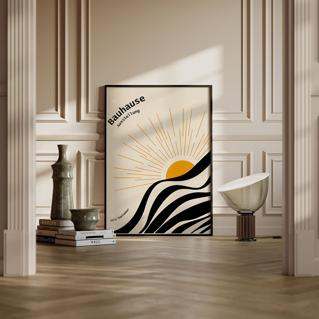 Zon en lijnen Poster