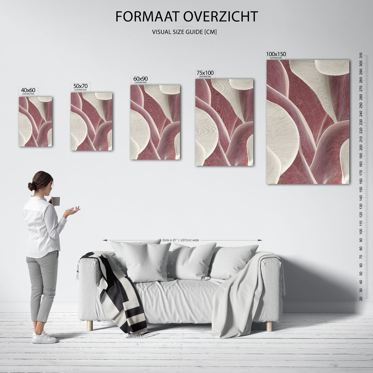 Golvende lijnen Kunstwerk