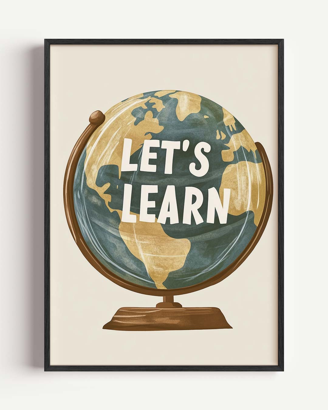 Wereldbol Inspiratieposter