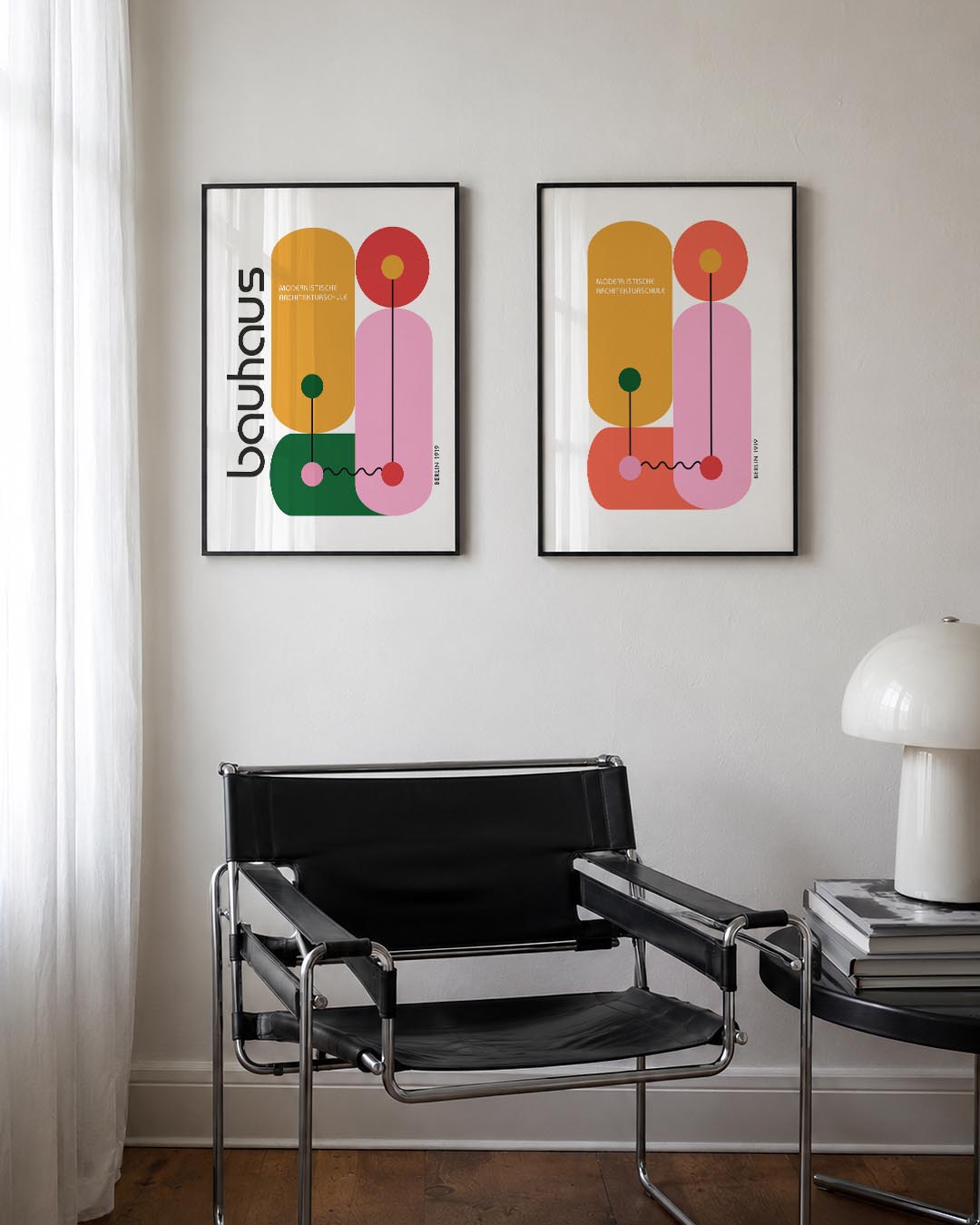 Vorm en kleurenspel Posterset