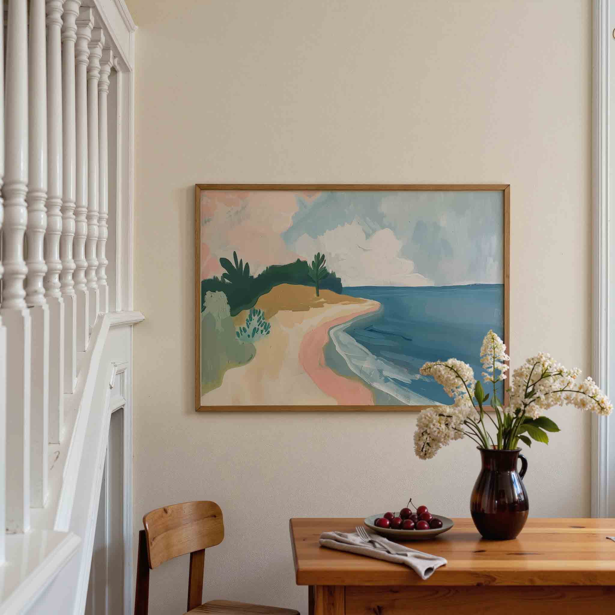 Strand en zee Poster