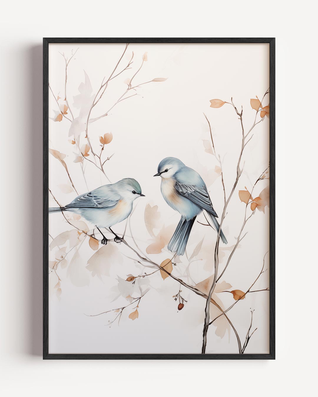 Vogels op een Herfsttak Poster-WallArtistic