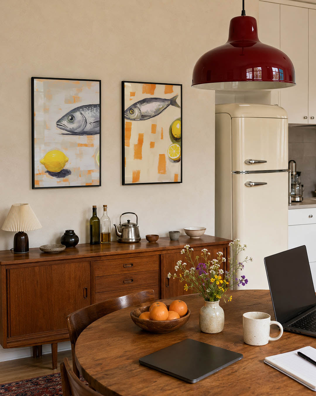 Vorm en citrus Posterset