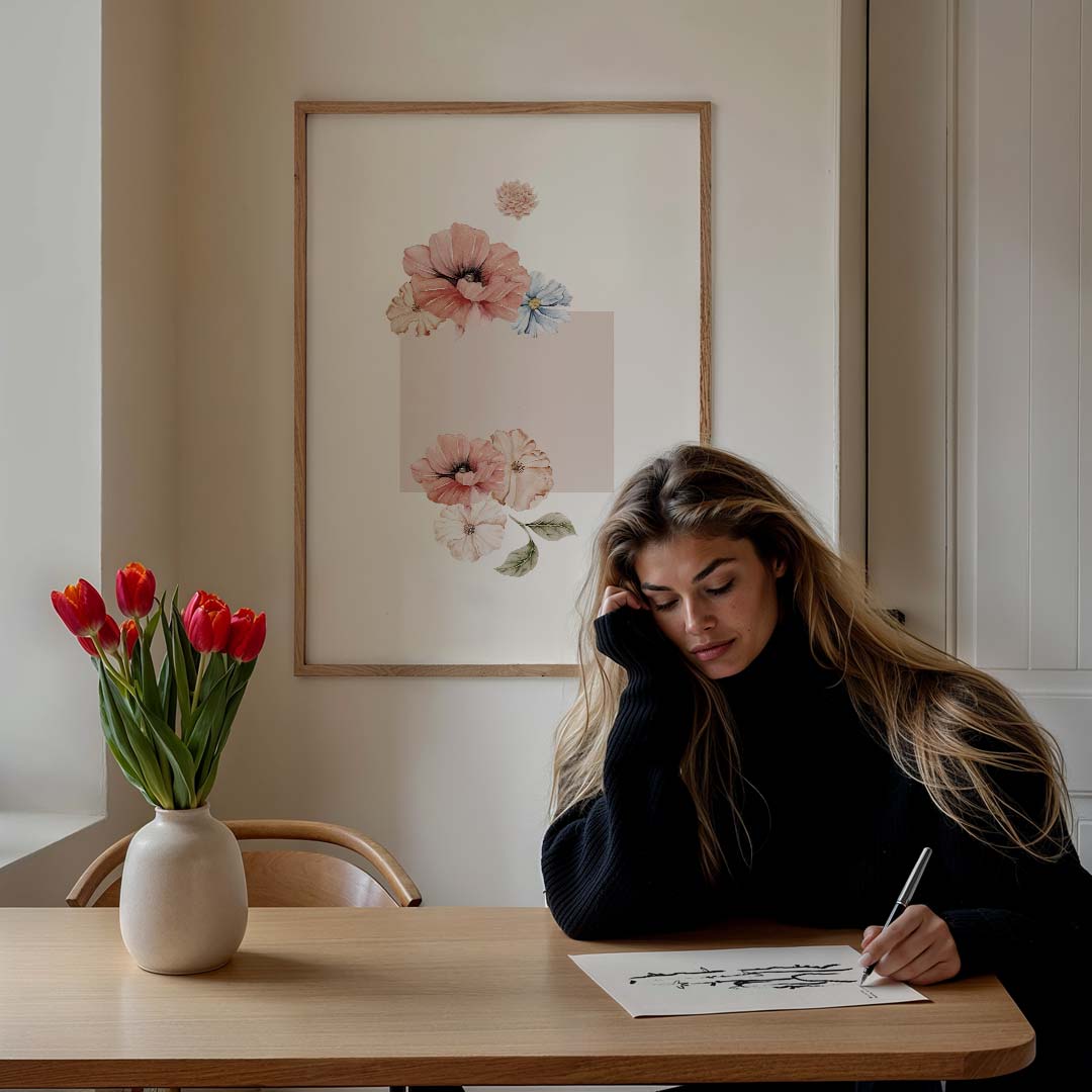 Bloemenpracht Wandposter-WallArtistic