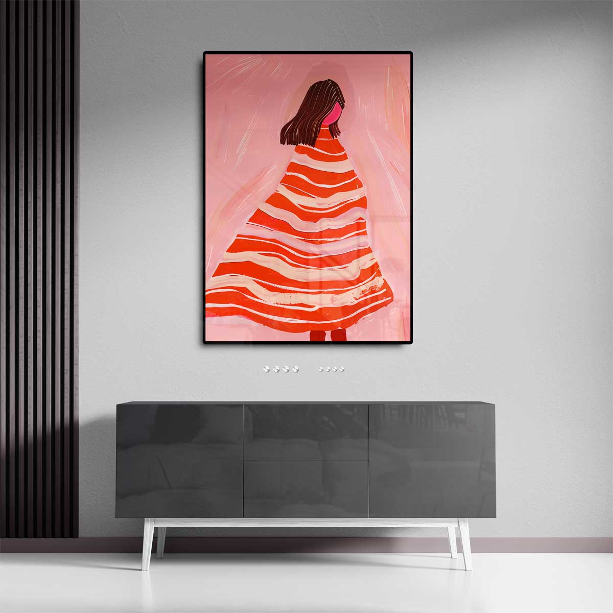 "Vluchtige Melodie in Roze" Kunstwerk-canvas-dibond-plexiglas-wanddecoratie-WallArtistic
