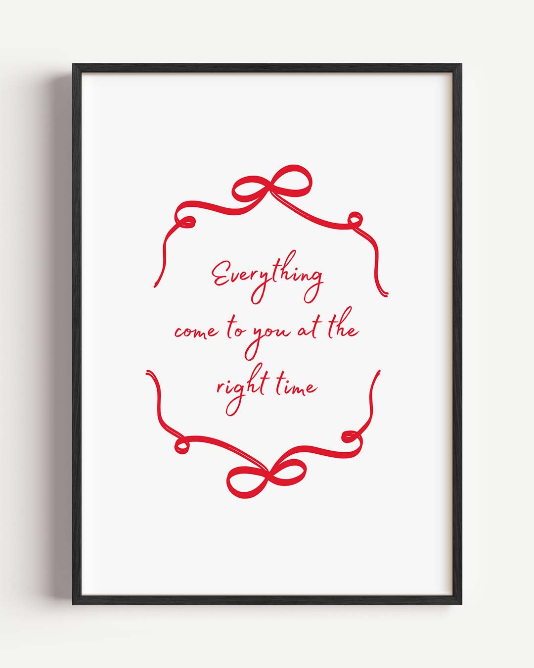 Inspirerende Wacht-Op-Het-Juiste-Moment Poster