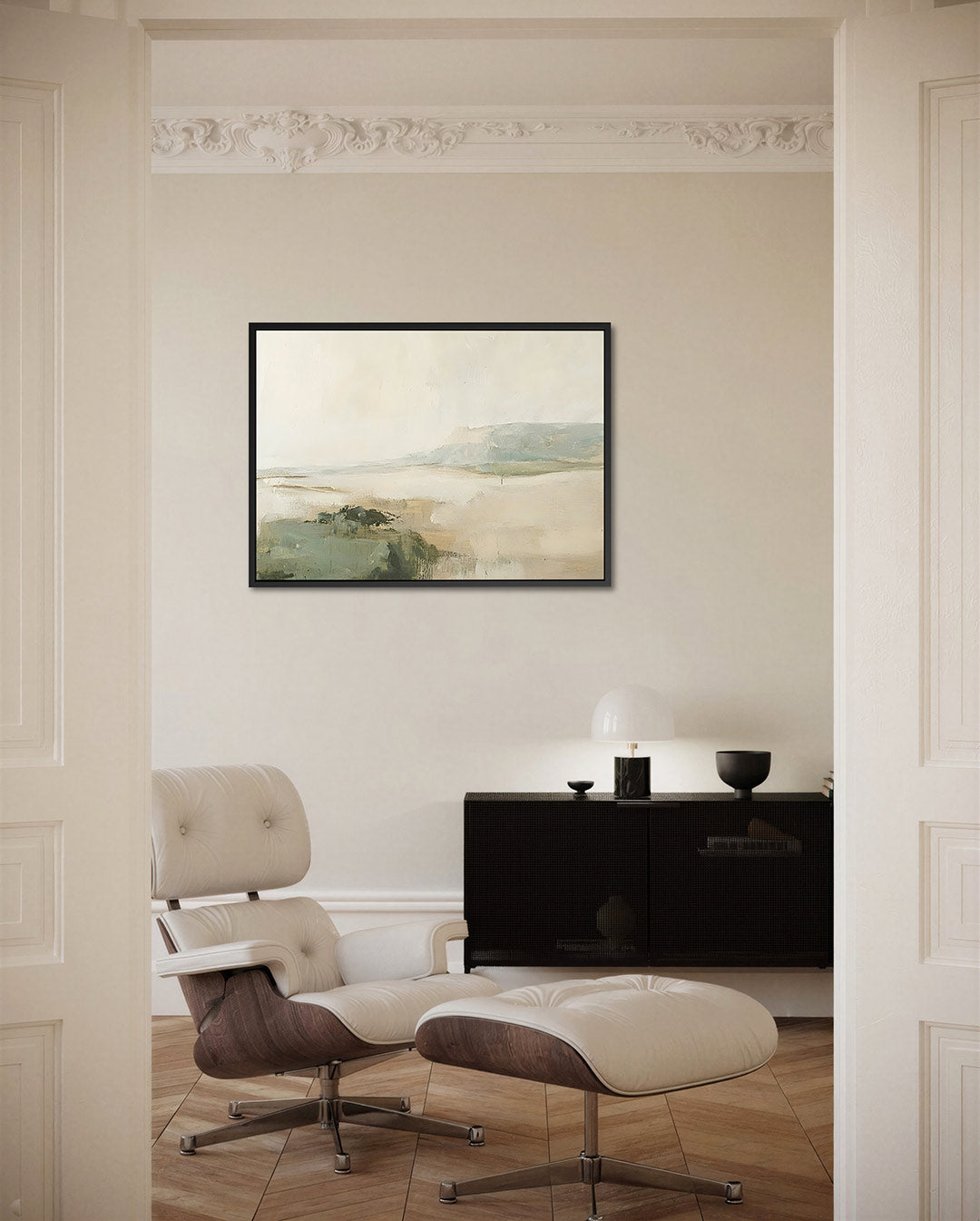 Rustige landschapsweergave Kunstwerk