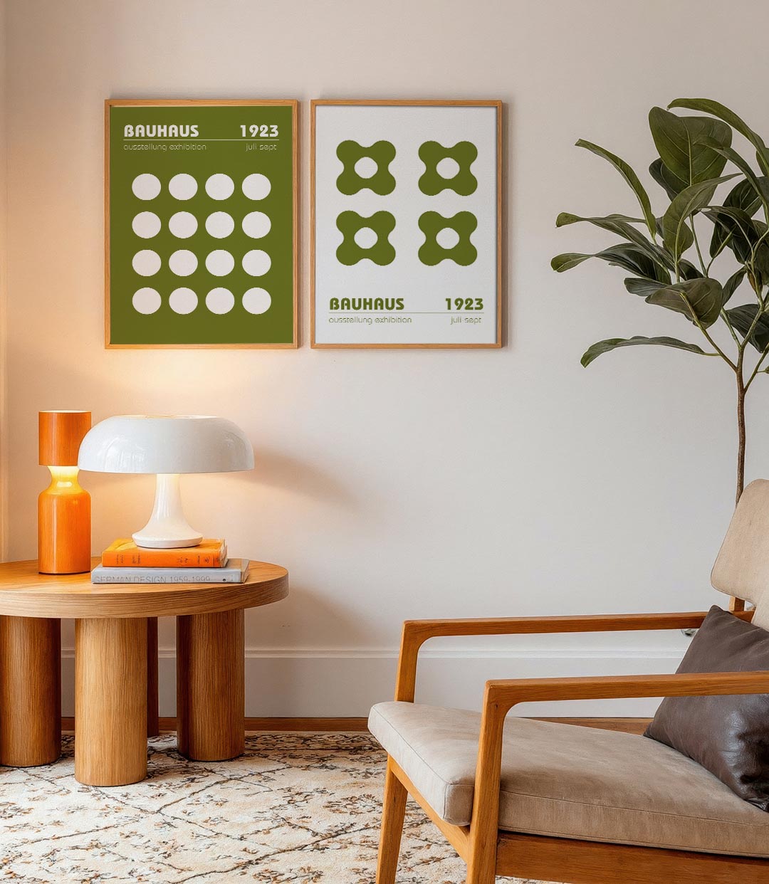 Cirkelritme en kleur Posterset