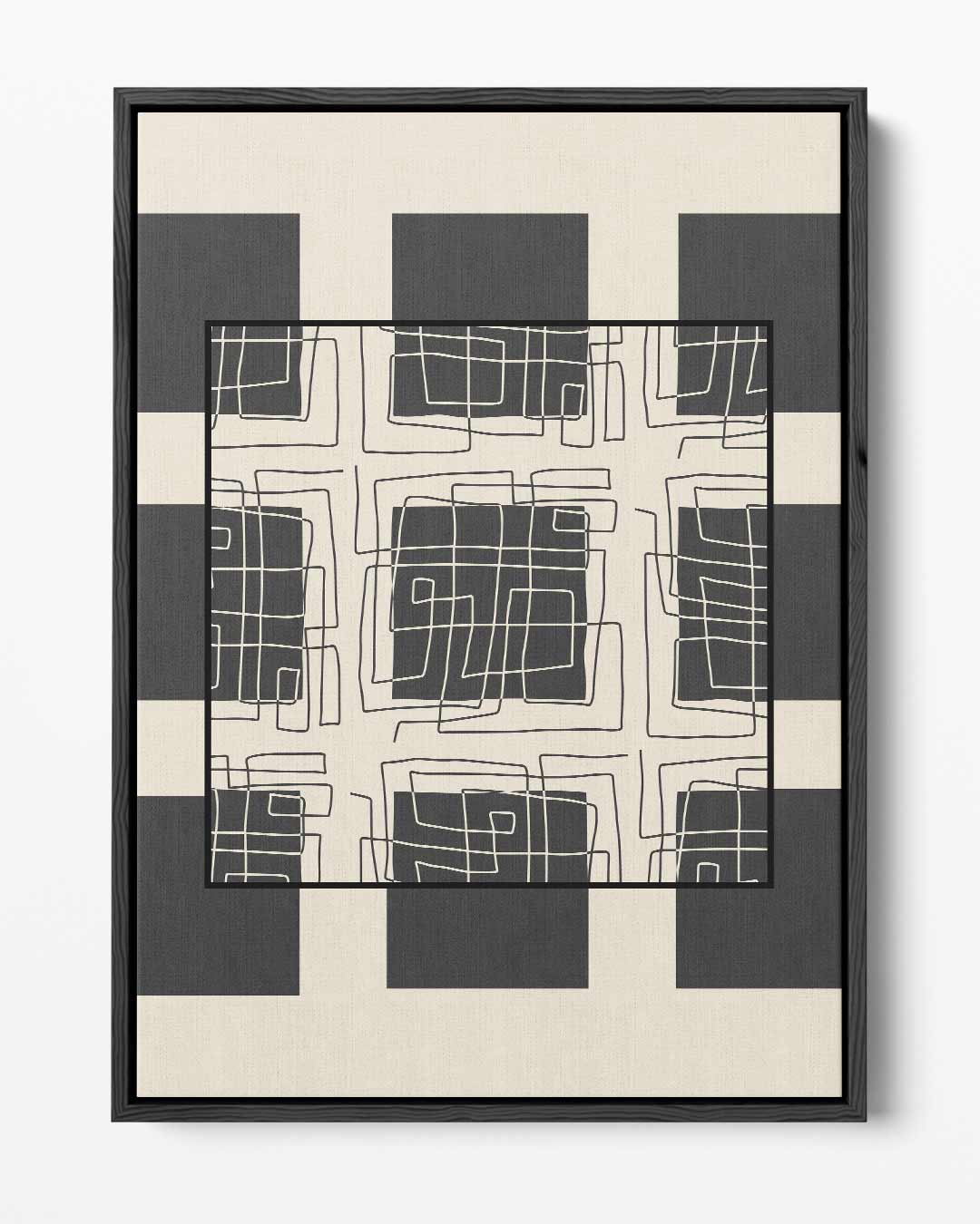 Moderne Doedelpatronen Kunstwerk-canvas-dibond-plexiglas-wanddecoratie-WallArtistic