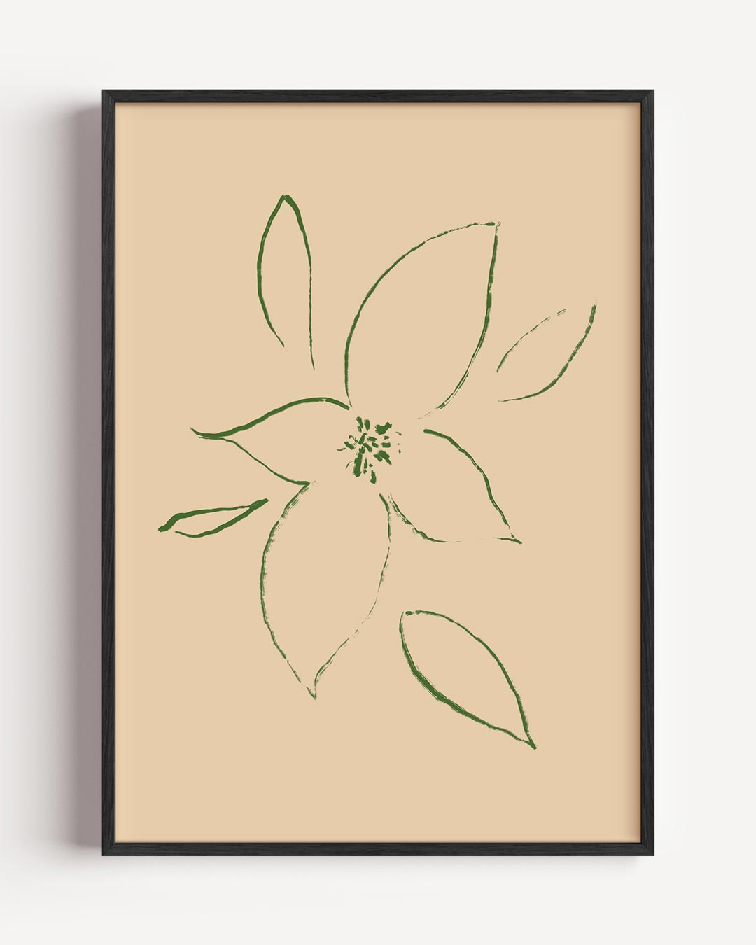 Bloemenpracht in Minimalistische Stijl Poster-WallArtistic